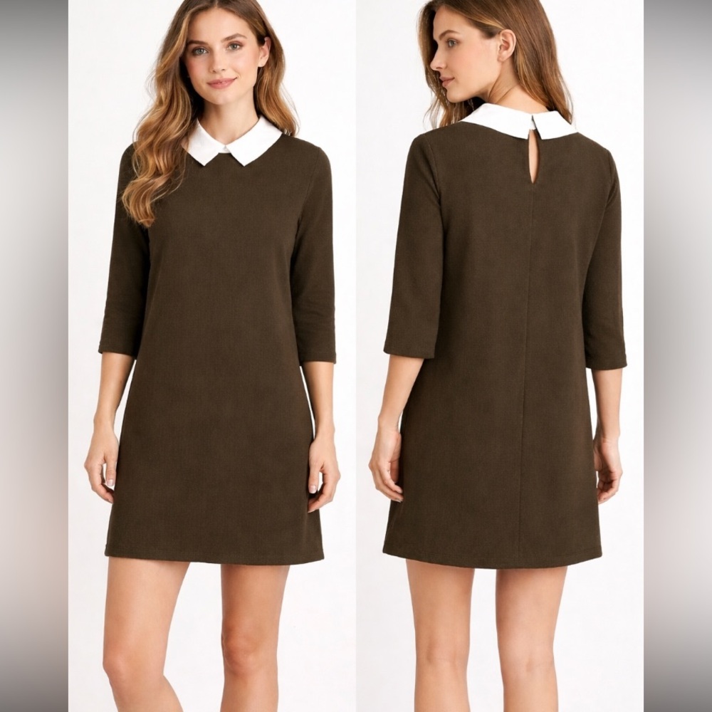 NWT Zara Trafaluc detailed long sleeve dress size S.